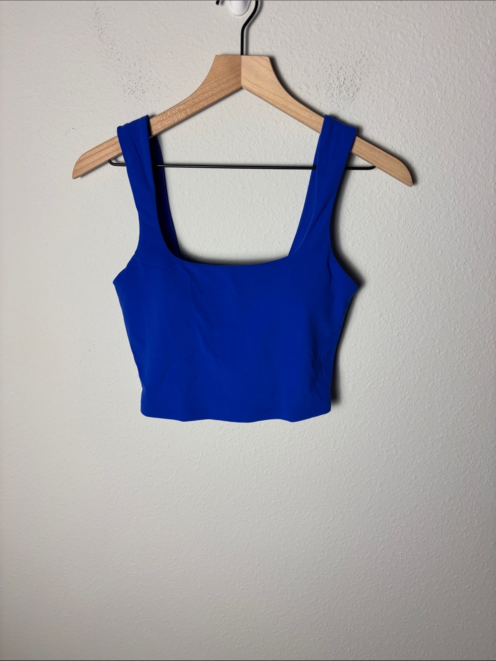 Athleta A-C Transcend Square Neck Crop Bra Varsity Blue S/599883